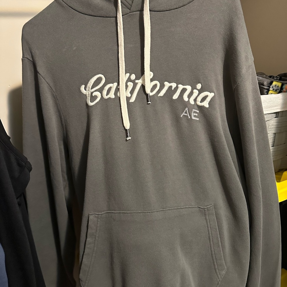 American Eagle Outfitters Gray Hoodie for Men size medium